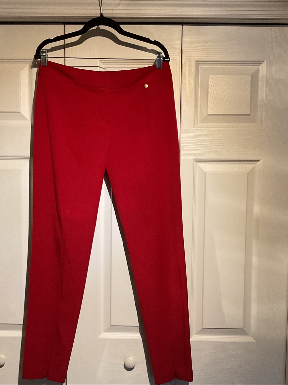 Trina Turk Red Straight-Leg nwot dress pants 6